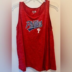 Phillies open back ladies tank top